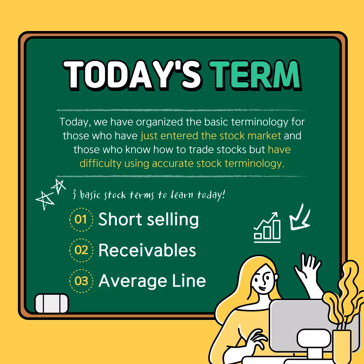Yellow Simple Stock Guide Instagram Carousel