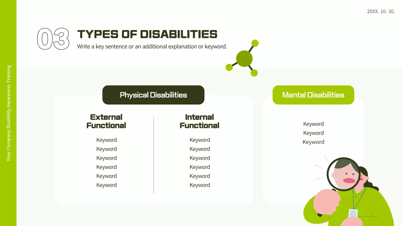 Bài thuyết trình hướng dẫn đào tạo khuyết tật hiện đại xanh