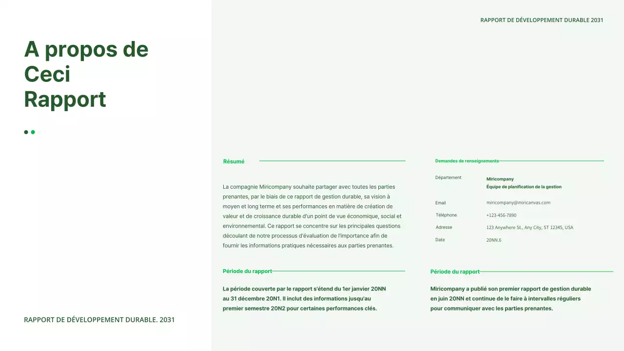 Le rapport ESG d'Ecoconcept en vert