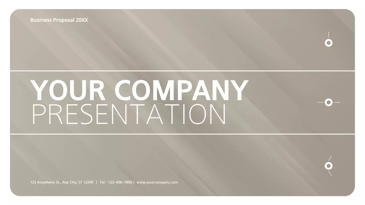 Business proposal with a brown-red feel