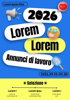 Promuovete le aperture di stage estivi kitsch in blu