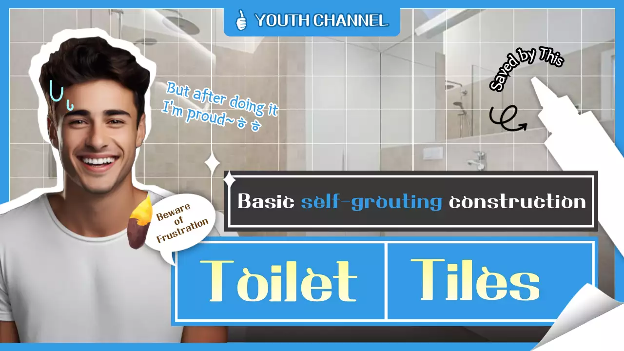 Blue Trendy Construction Guide YouTube Thumbnail