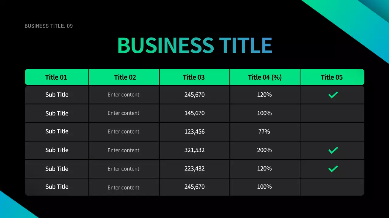 Black Modern Business Presentation