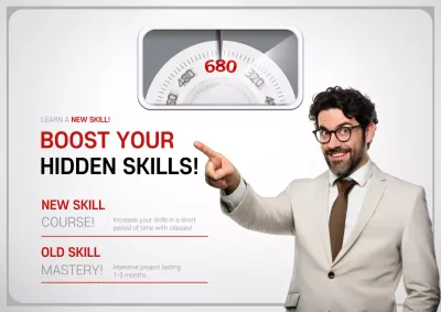 White Modern Skills Promotion Poster
