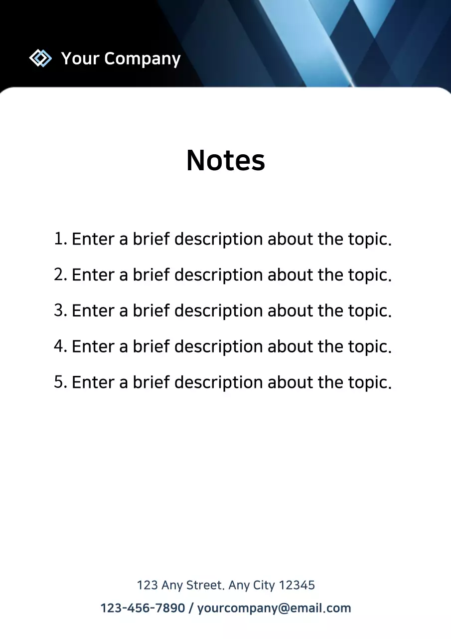 Blue Professional Employee Card Poster