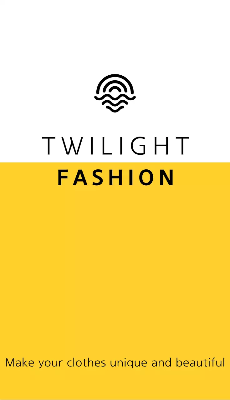 Danh thiếp quảng cáo thời trang hiện đại màu vàng