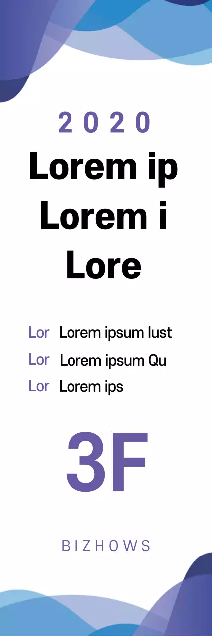 Banner de anúncio empresarial moderno azul