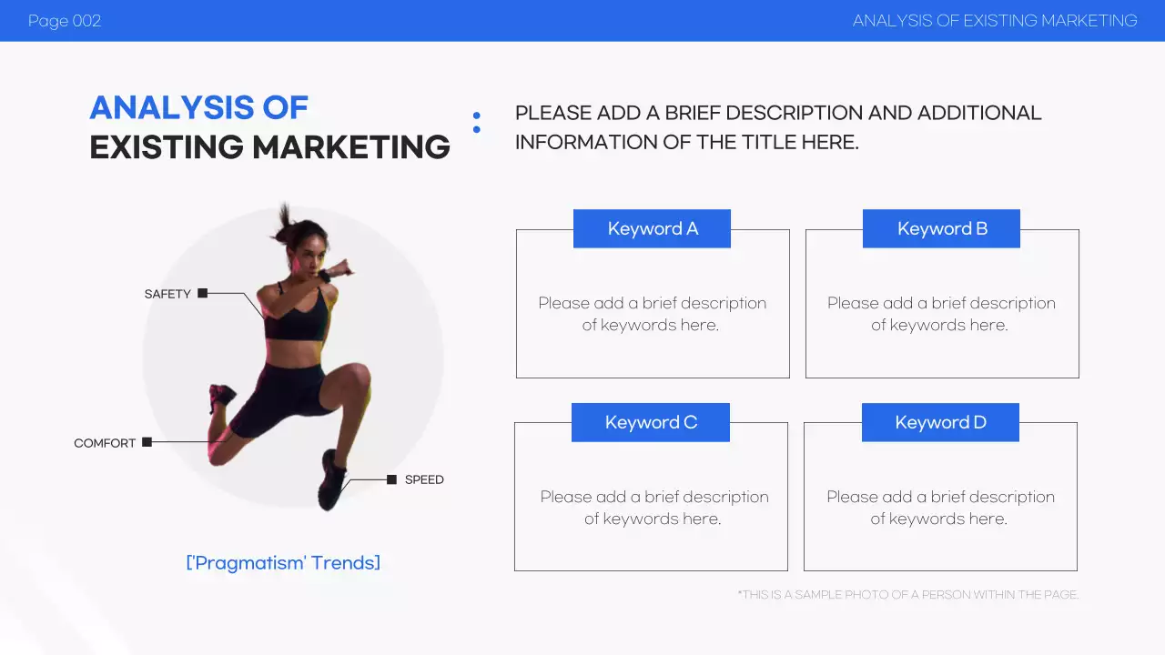Blue Modern Sneaker Promotion Plan Presentation