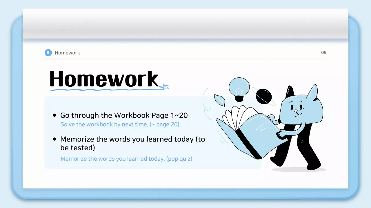 Blue Modern Language Course Presentation