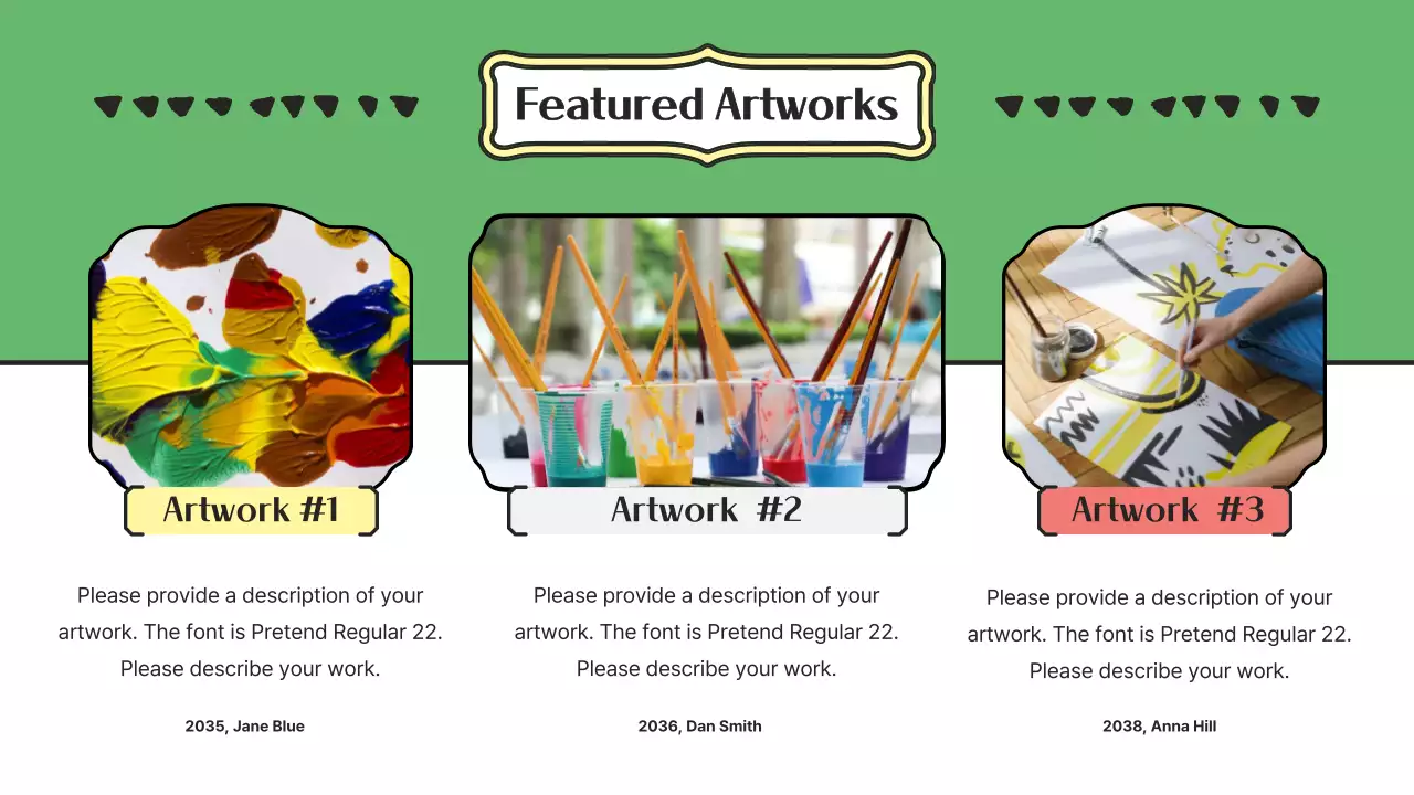 오렌지 레트로 전시 발표 프레젠테이션