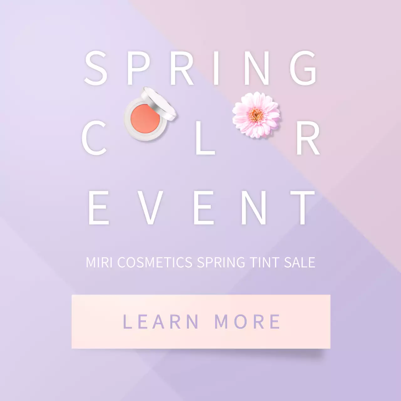 Pink Modern Makeup Promotion Instagram Post
