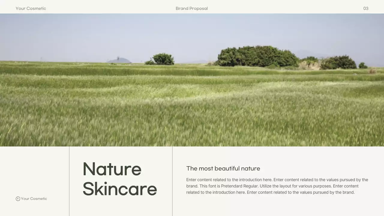 그린 미니멀 스킨케어 사업 프리젠테이션