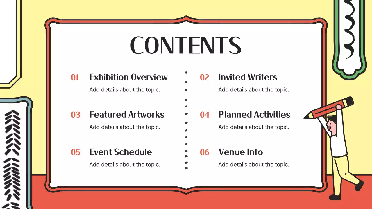 오렌지 레트로 전시 발표 프레젠테이션