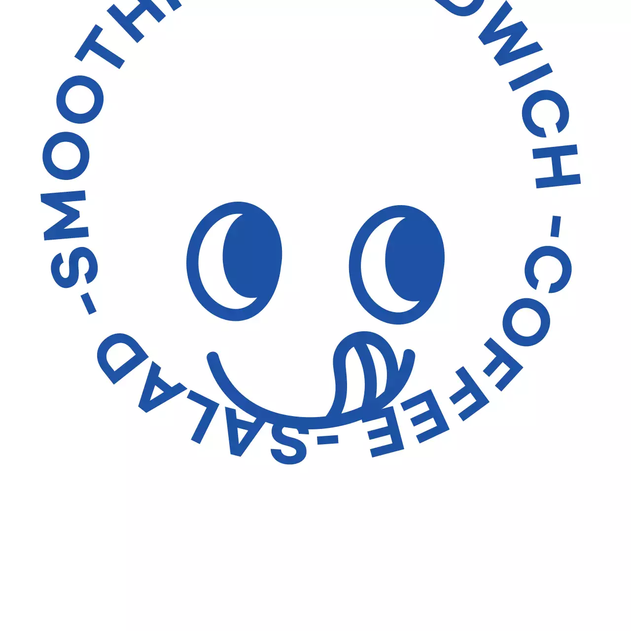 Màu xanh minh họa khuyến mãi quán cà phê dễ thương