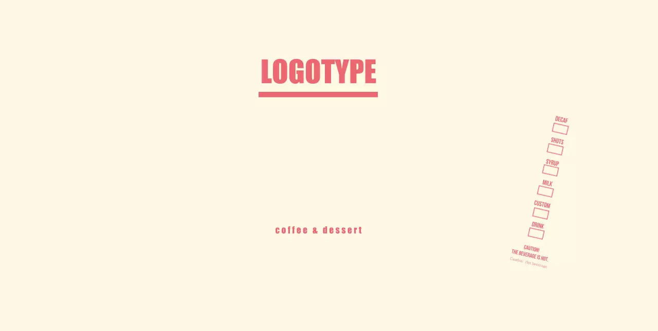 Yellow Pink Simple Text