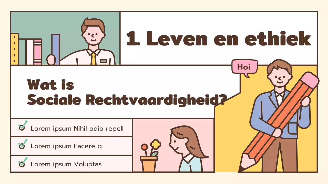 Leuke levens- en ethieklessen in bruin en pastel