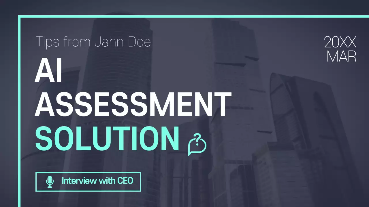 Promoção de IA moderna cinza Miniatura do YouTube