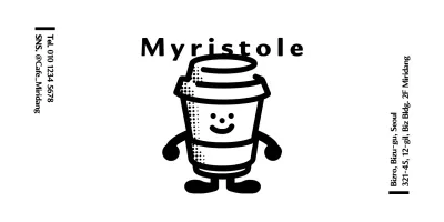 Clean and cute coffee illustration logo style for informational and service announcements in advance.