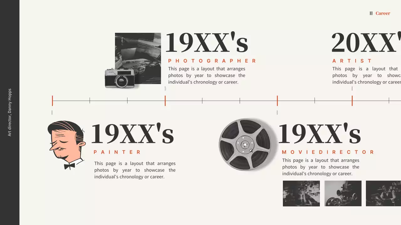 베이지 미니멀 아트 포트폴리오 프레젠테이션