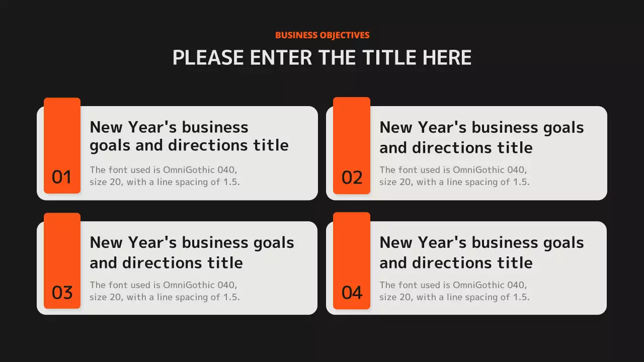 오렌지 모던 비즈니스 플랜 문서 프레젠테이션