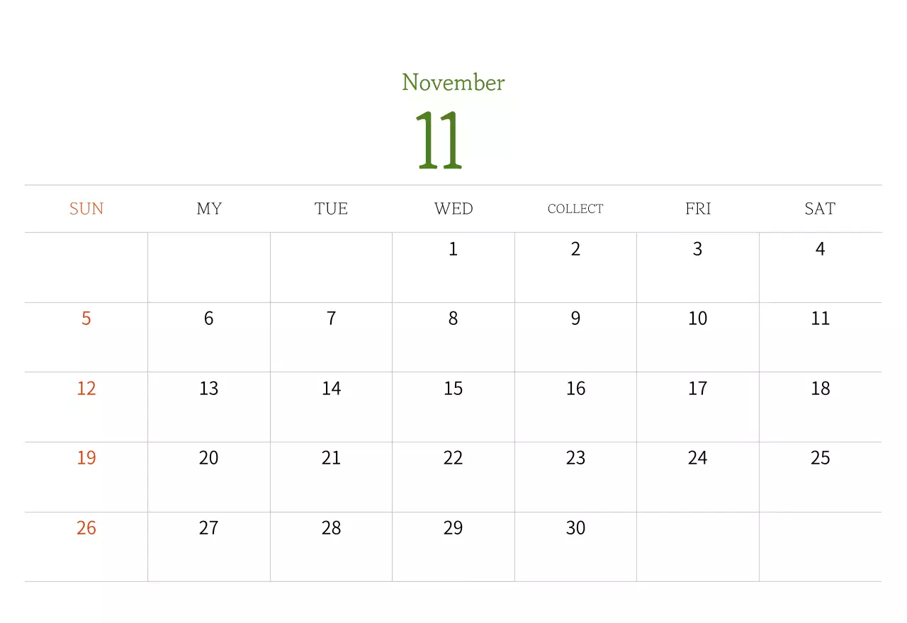 Stamp illustration with a warm concept