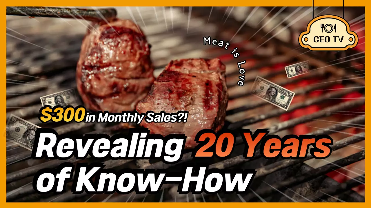 Orange Retro Cooking Promotion YouTube Thumbnail