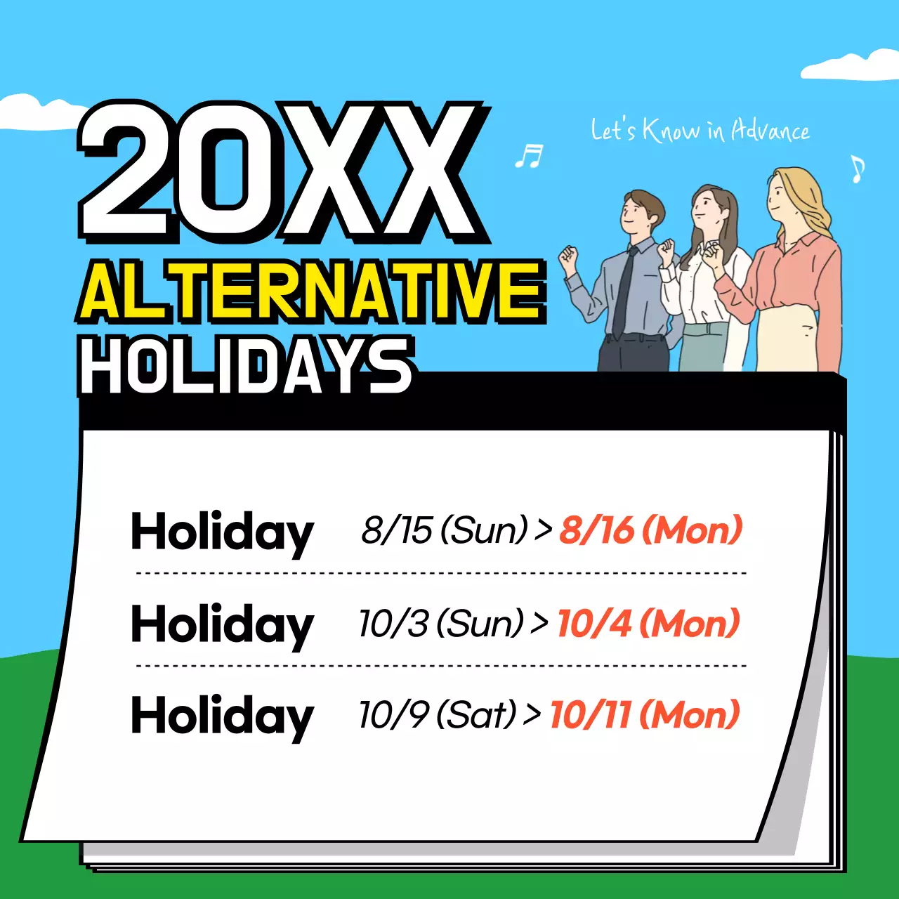 Blue Modern Holidays Announcement Social Media Post