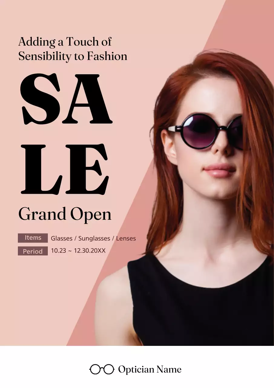 Beige Modern Fashion Promotion Poster