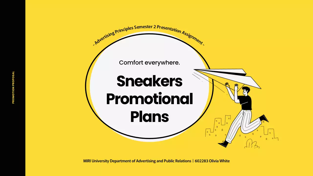 Yellow Modern Sneakers Promotion Presentation