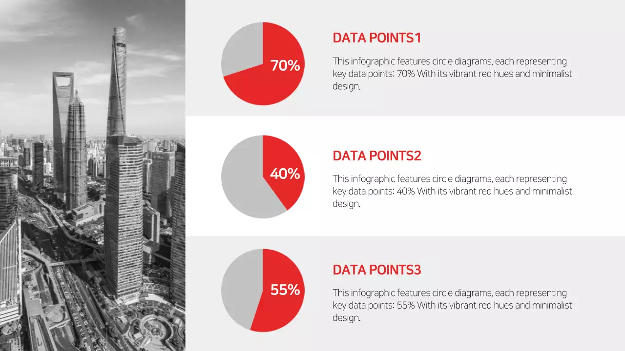 Red Minimalist Data Report Infographic
