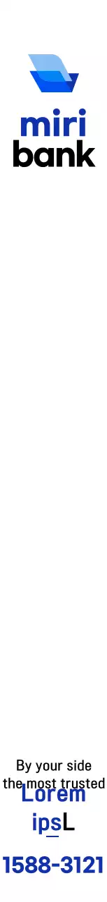 Untuk mempromosikan bank dengan logo biru dan hitam