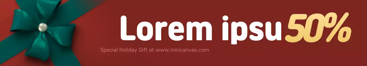 Banner de promoção de feriado moderno verde