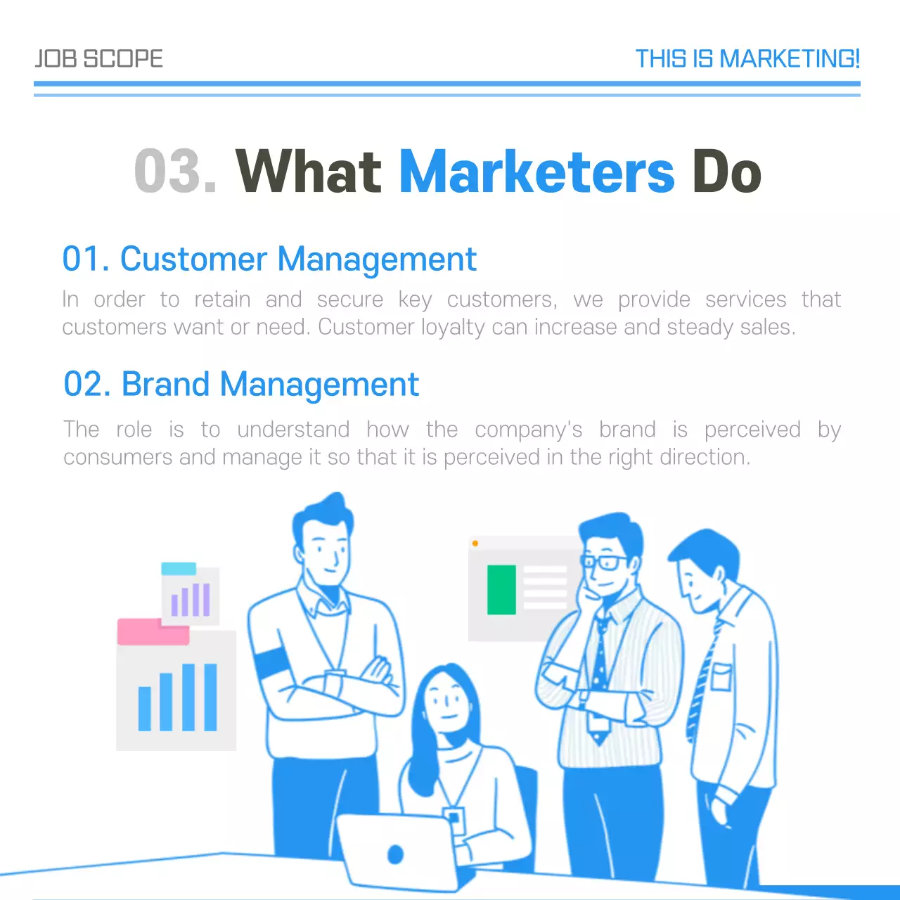 Blue Professional Marketing Guide Instagram Carousel