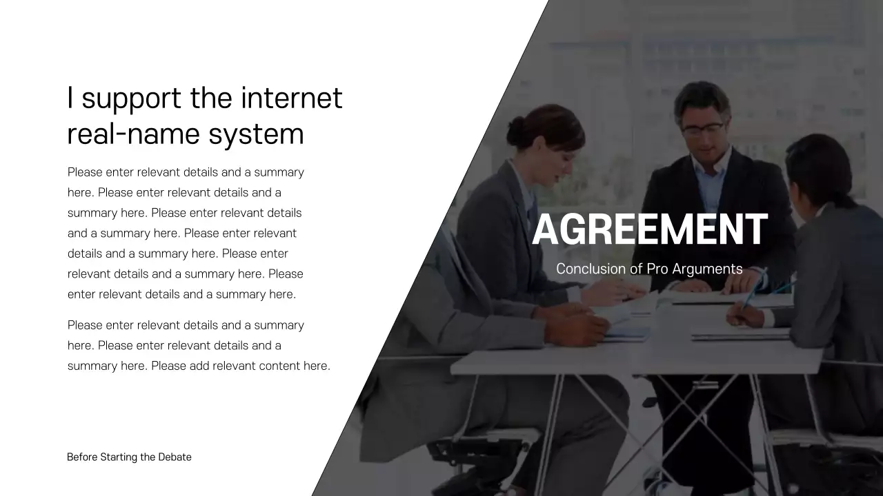 Orange Minimal Debate Presentation