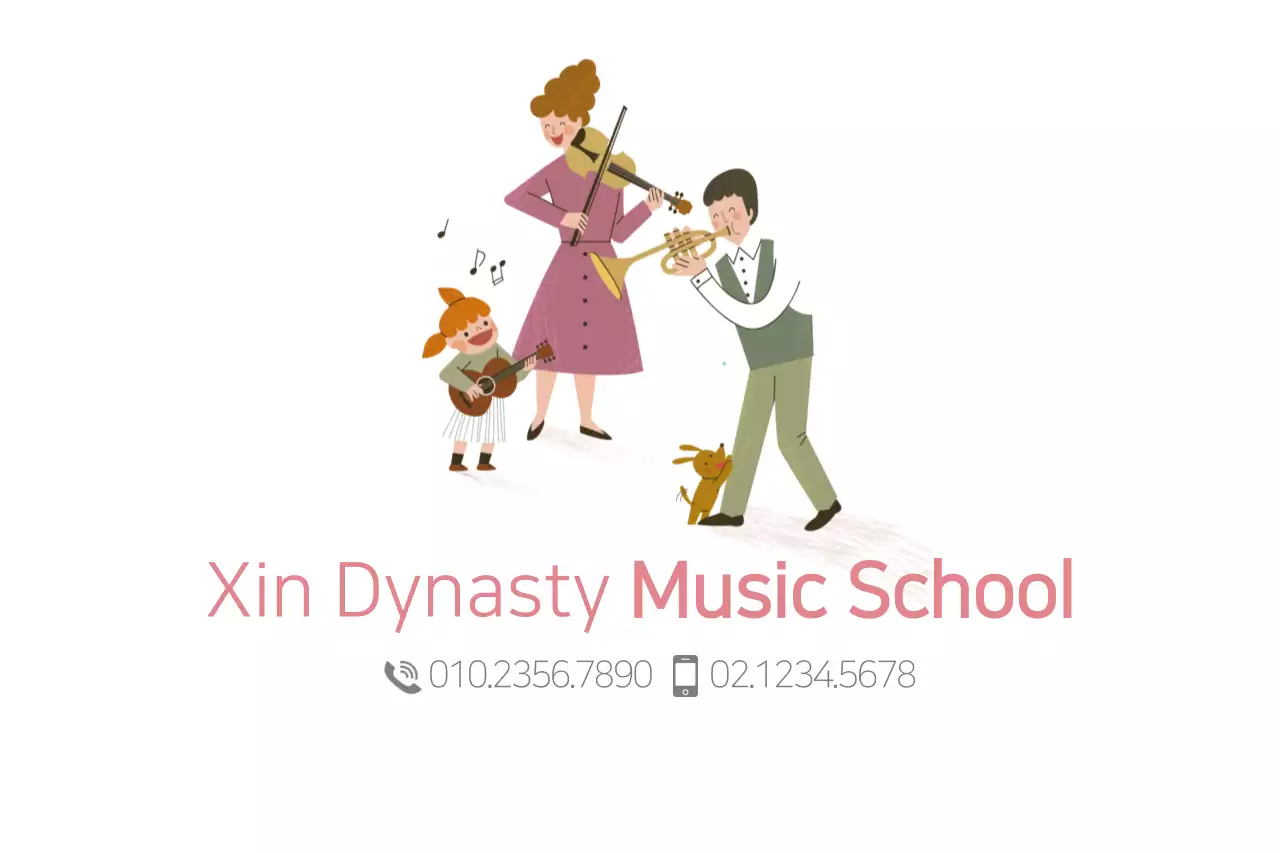 Pink Traditional Music Advertisement Banner