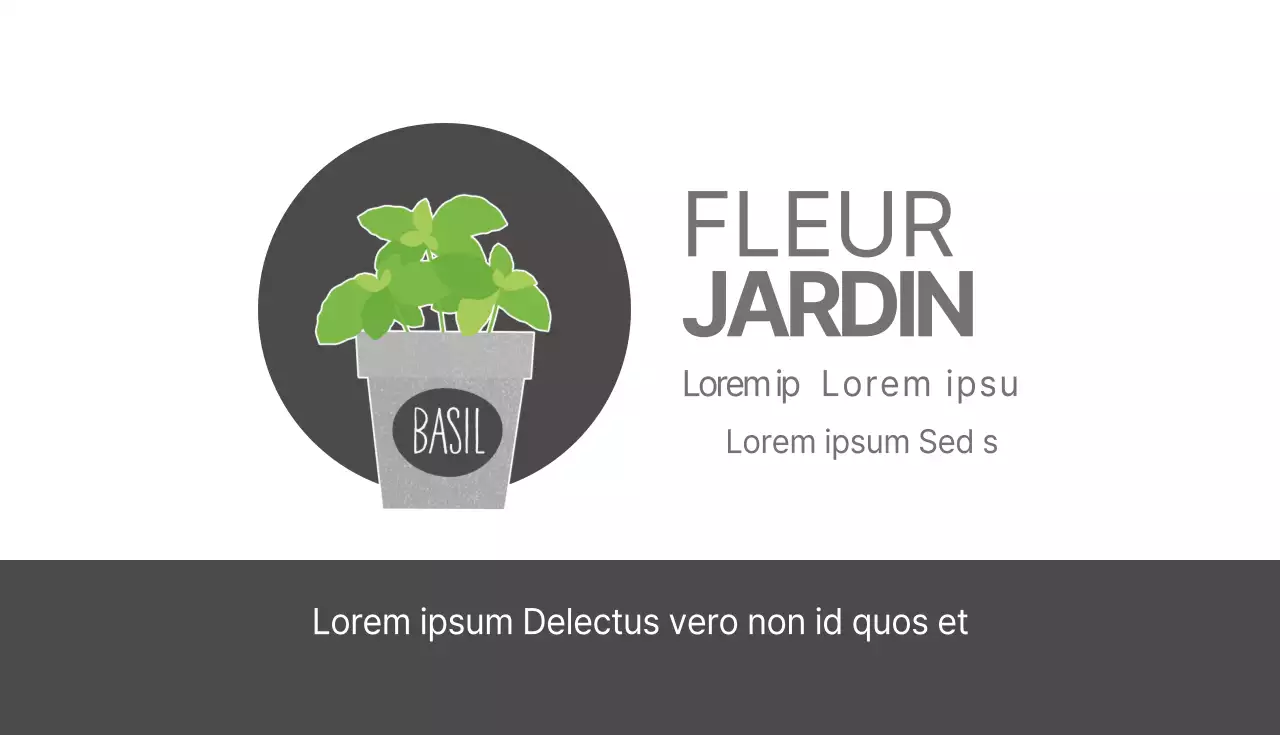 Cartes de visite pour fleuristes