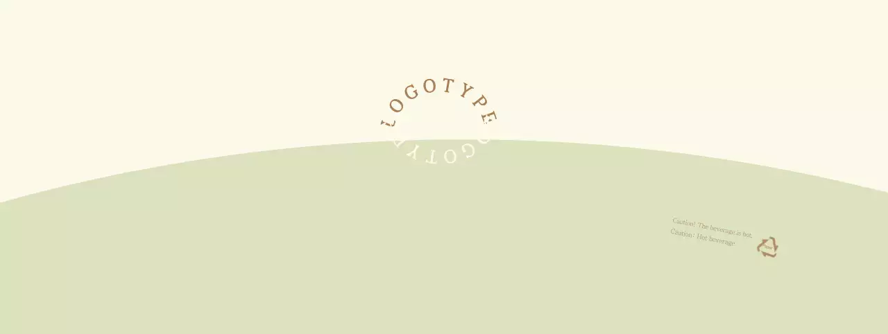 Yellow Green Round Lettering