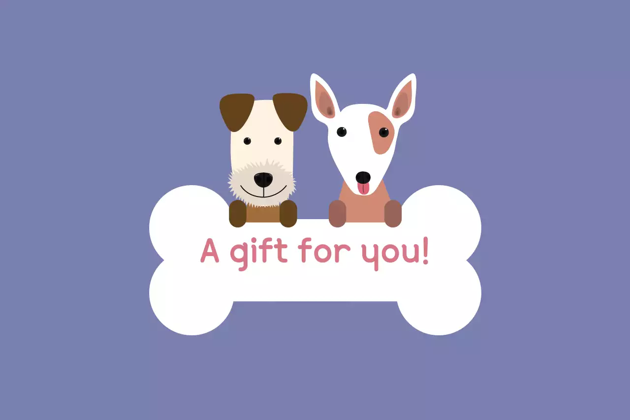 Purple Simple Pet Invitation Banner