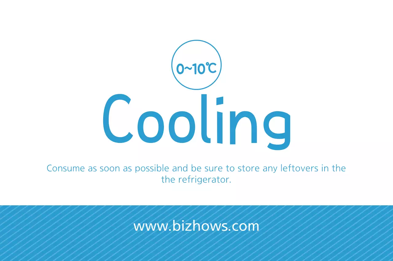 Blue Simple Cooling Notice Banner