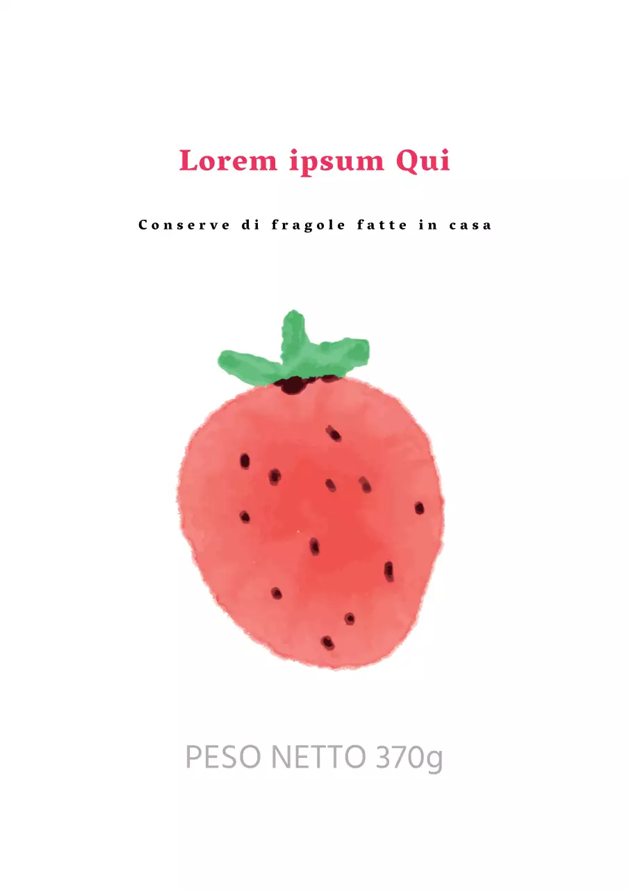 Promuovere una semplice e simpatica marmellata di fragole fatta in casa