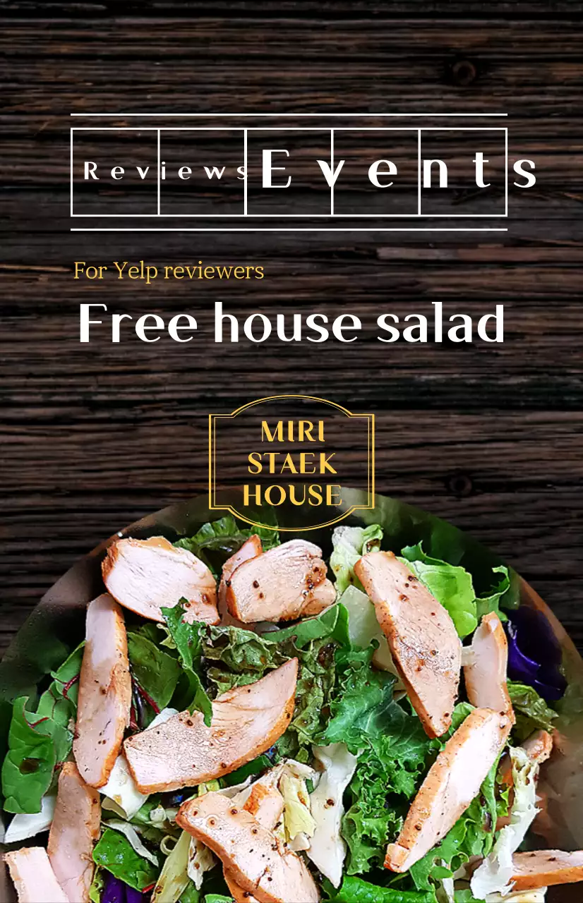 Classic-looking restaurant menu promotion flag