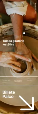 Promover una representación teatral con un concepto cerámico emocional