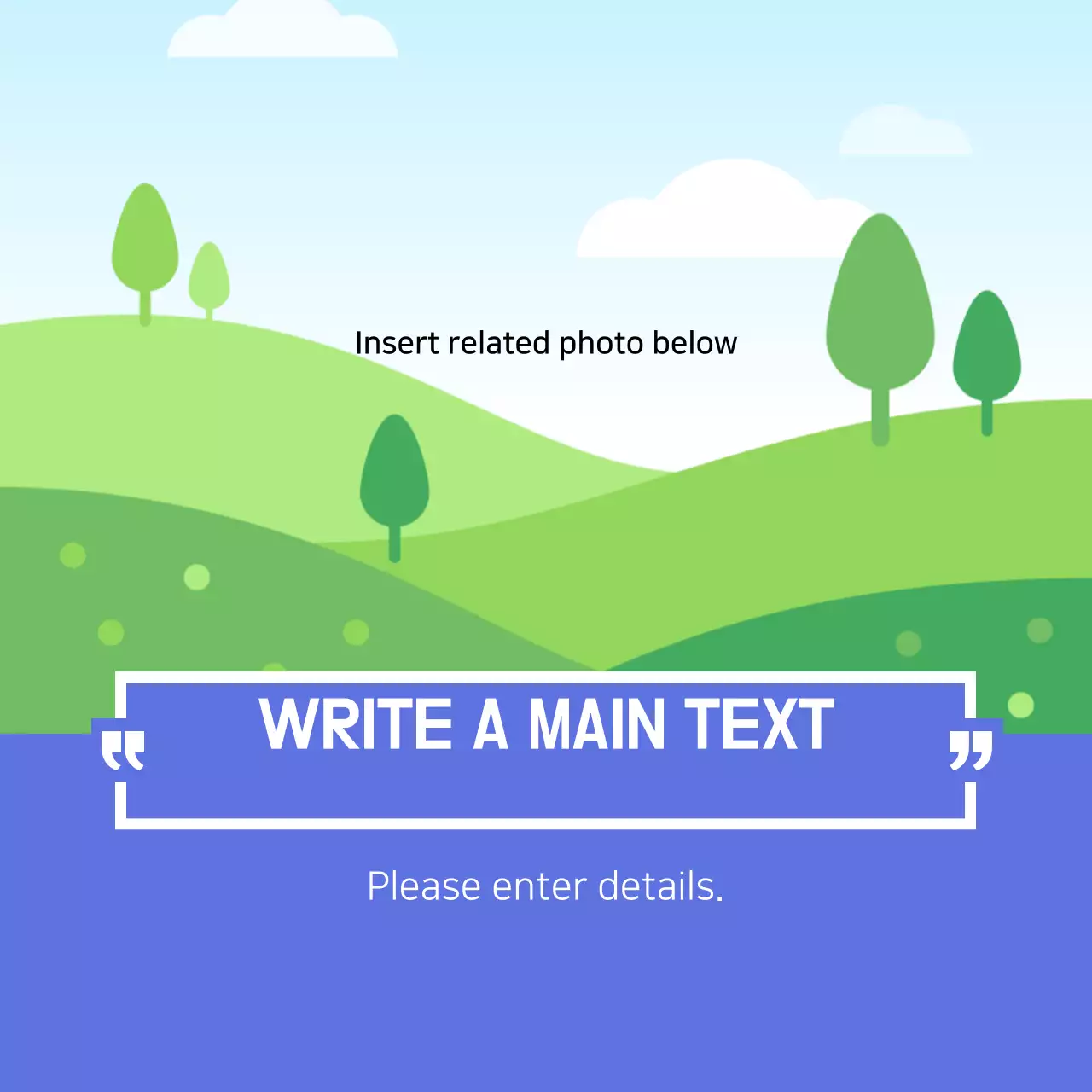Blue Minimal Nature Guide Instagram Carousel