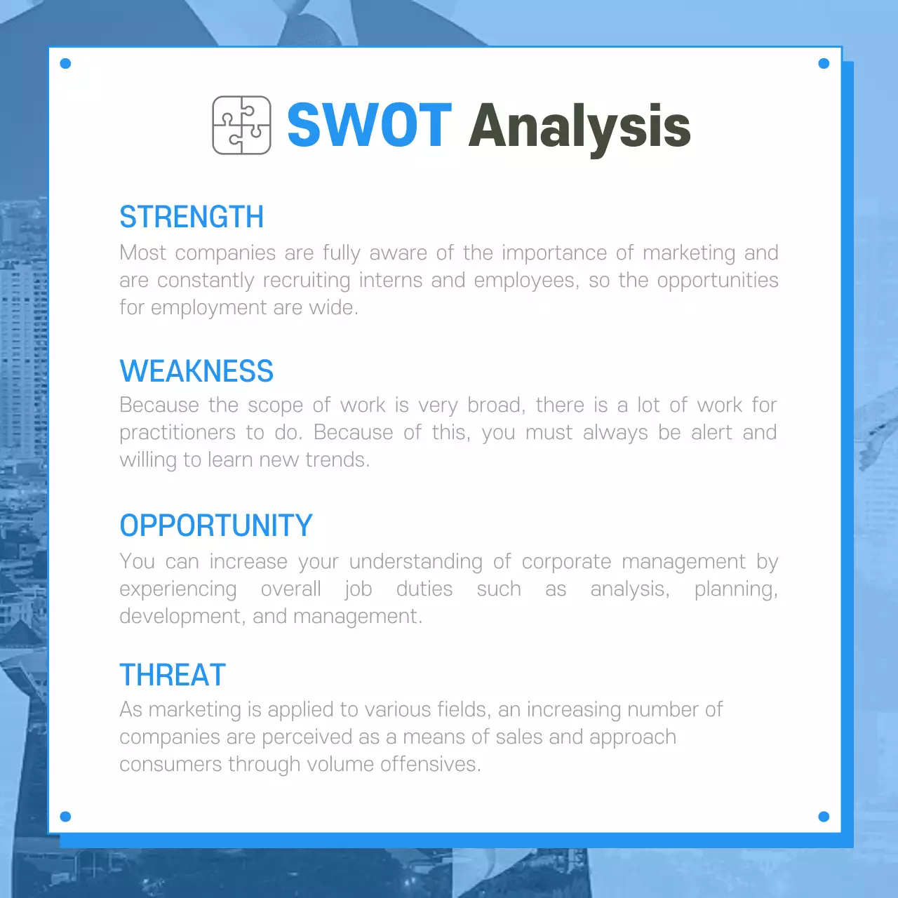 Blue Professional Marketing Guide Instagram Carousel