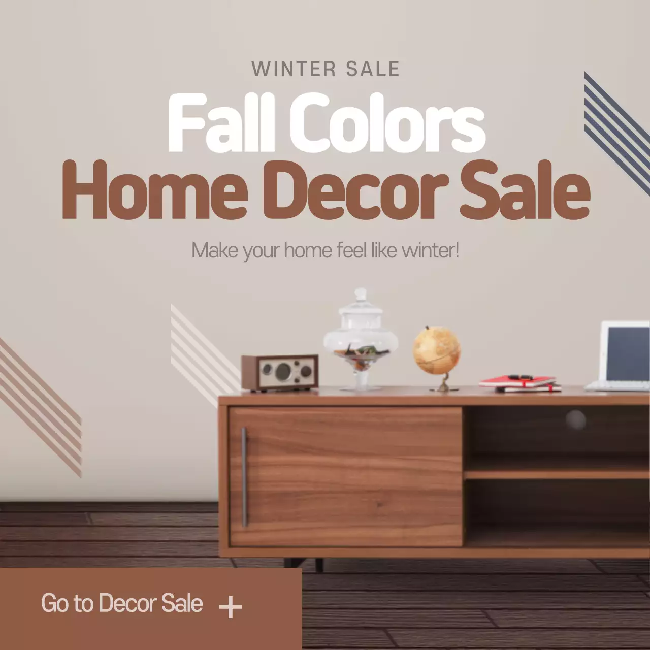 Blue Modern Furniture Promotion Instagram Post