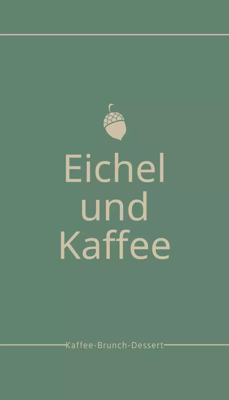 Eicheln und Kaffee