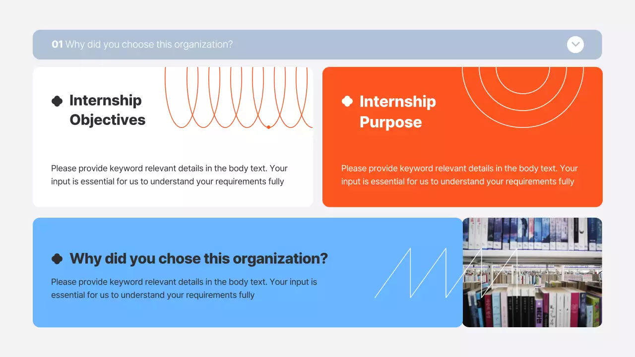 Blue Modern Internship Report Presentation