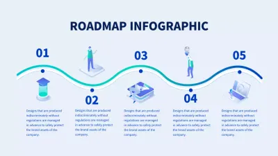 Blue Modern Roadmap Guide Infographic