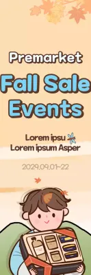 Banner de promoção de venda da moda bege