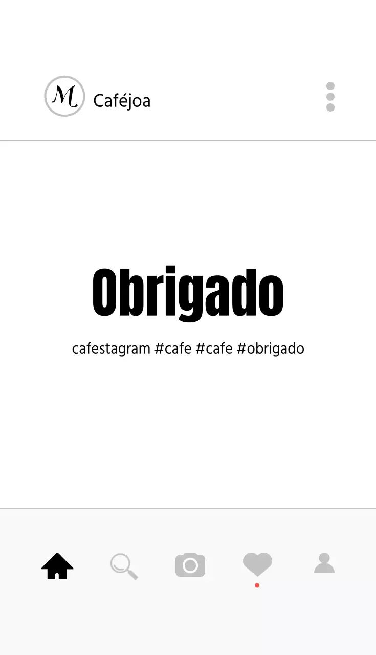 Cupão de carimbo do Instagram